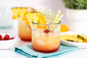 Coconut Cocktail Malibu Sunset